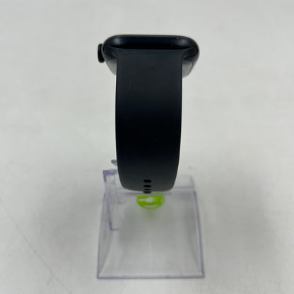 Unlocked Apple Watch Series 7 45MM Black Aluminum Midnight Sport Band MKJ73LL/A