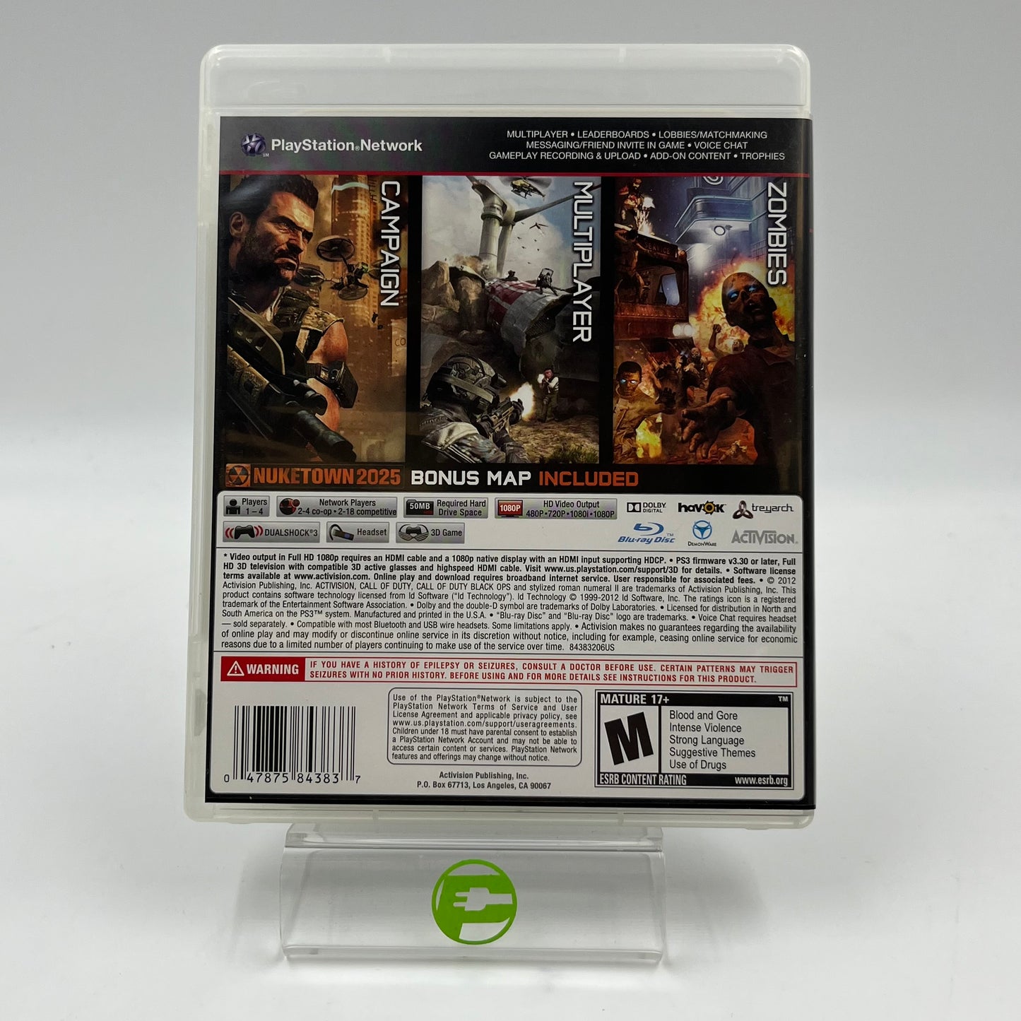 Call of Duty Black Ops II (Sony PlayStation 3 PS3, 2012)