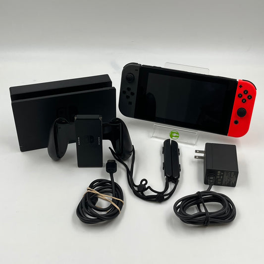Nintendo Switch v1 Video Game Console HAC-001 Red/Black