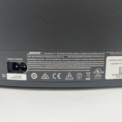 Bose SoundTouch 30 Wireless Home Speaker System Black 412550-SM2