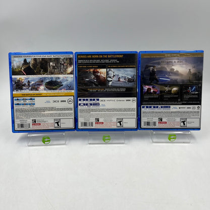 Lot of 3 Sony PlayStation 4 PS4 Games Star Wars Battlefront Jedi Fallen Order