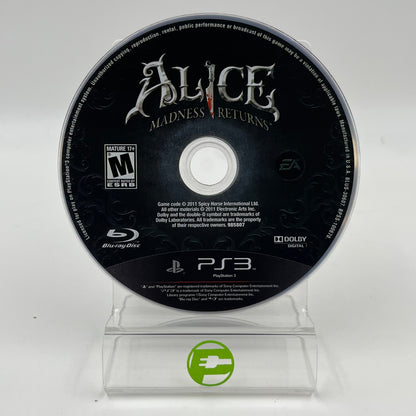 Alice: Madness Returns (Sony PlayStation 3 PS3, 2011)