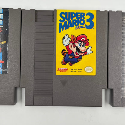 Lot of 3 Nintendo NES Games Super Mario Cartridge Bundle