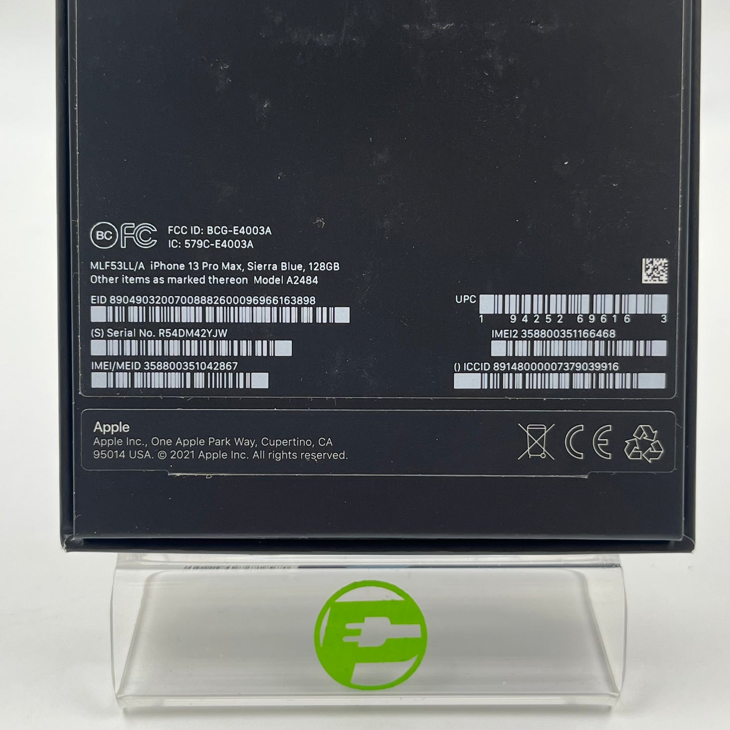 Unlocked Apple iPhone 13 Pro Max 128GB Sierra Blue MLF53LL/A