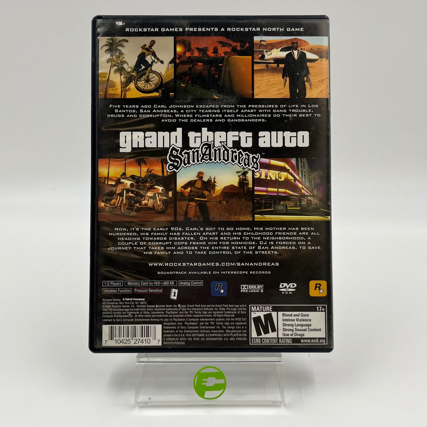 Grand Theft Auto San Andreas (Sony PlayStation 2 PS2, 2004)