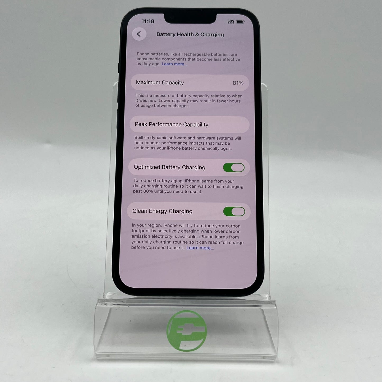 Unlocked Apple iPhone 13 128GB 26.5 Midnight  ML933LL/A