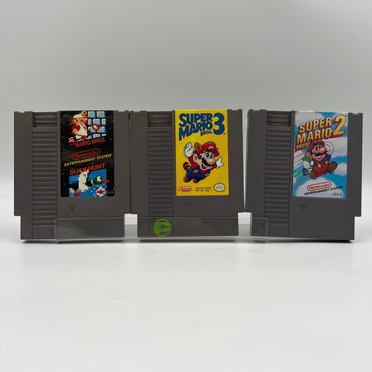 Lot of 3 Nintendo NES Games Super Mario Cartridge Bundle