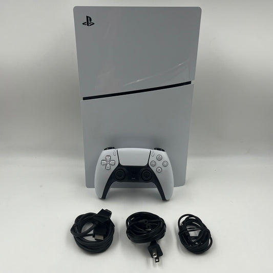 Sony PlayStation 5 Slim Disc Edition PS5 1TB White Console Gaming System CFI-2015