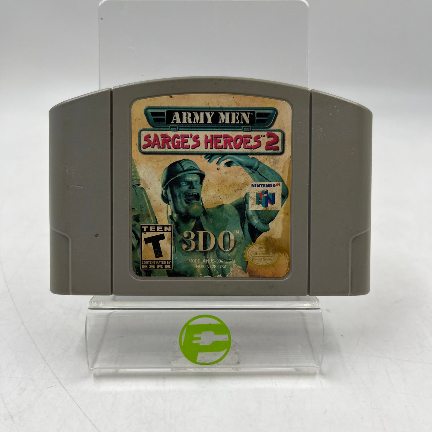 Army Men Sarge's Heroes 2 [Gray Cart] (Nintendo 64 N64, 2000) Cartridge Only