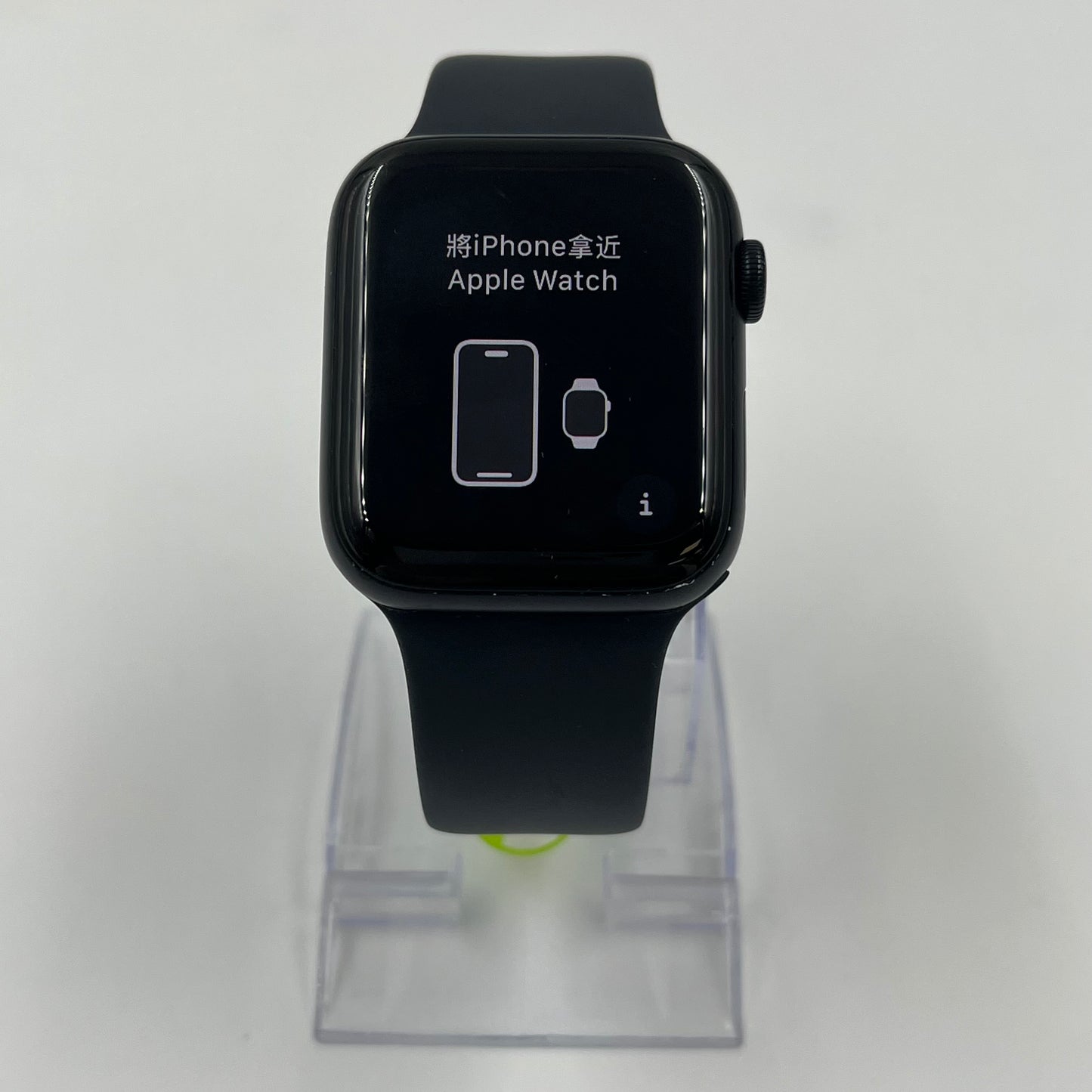 Unlocked Apple Watch SE 2nd Gen 44MM Black Aluminum Blue Ocean Band MNTY3LL/A
