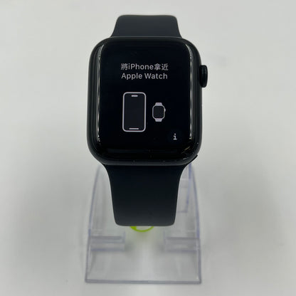 Unlocked Apple Watch SE 2nd Gen 44MM Black Aluminum Blue Ocean Band MNTY3LL/A