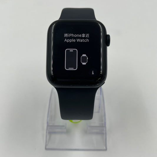 Unlocked Apple Watch SE 2nd Gen 44MM Black Aluminum Blue Ocean Band MNTY3LL/A