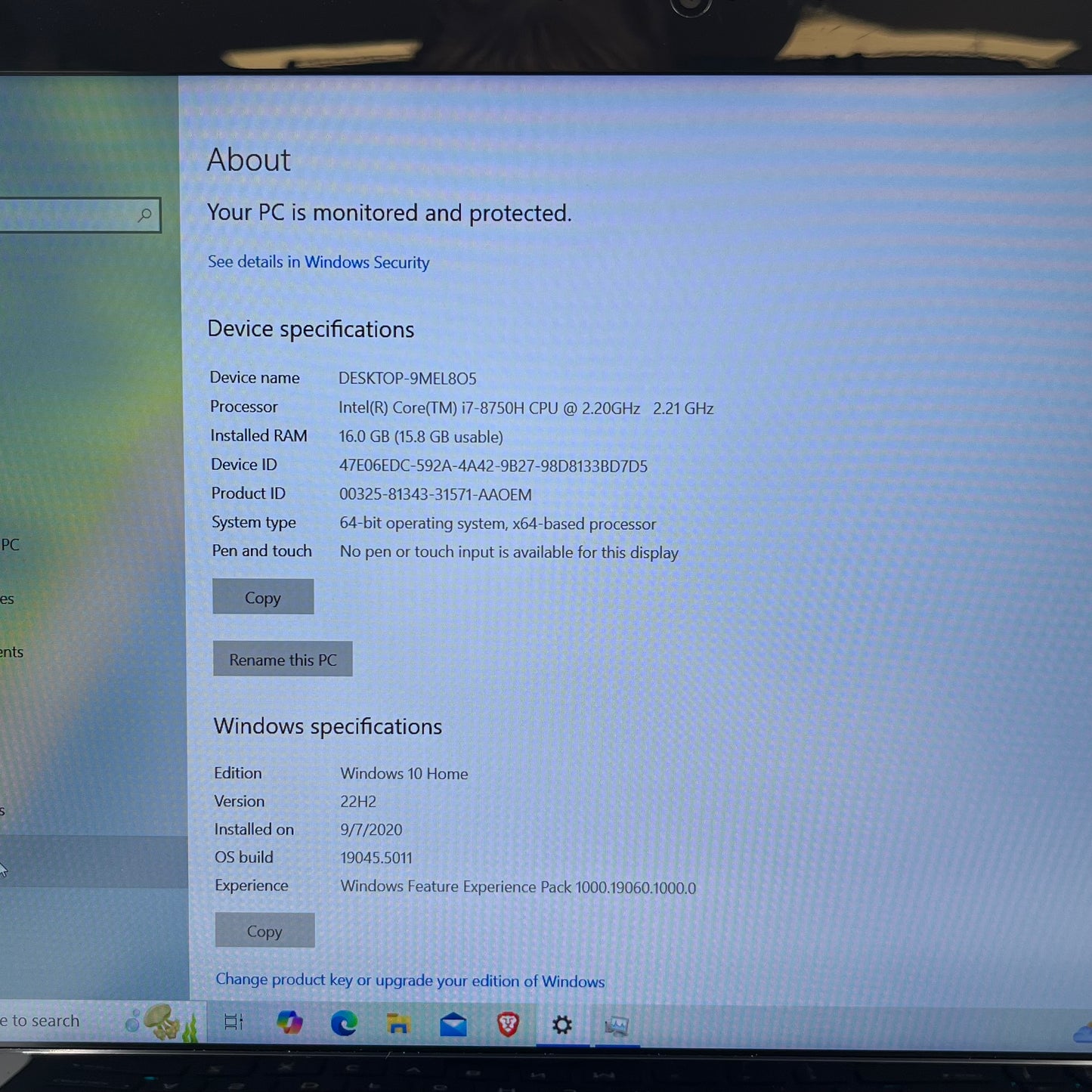 Alienware M15 15.6" i7-8750H 2.2GHz 16GB RAM 256GB SSD 1TB HDD GeForce GTX 1060