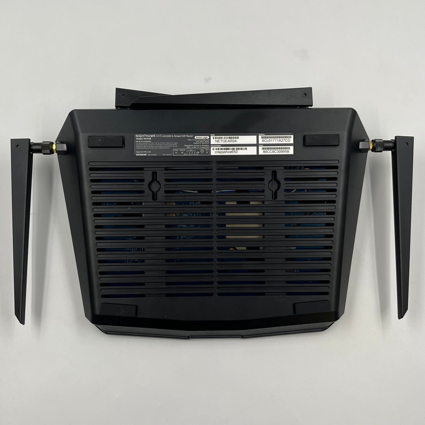 NETGEAR NightHawk AX6 Dual Band AX5400 Gaming Router