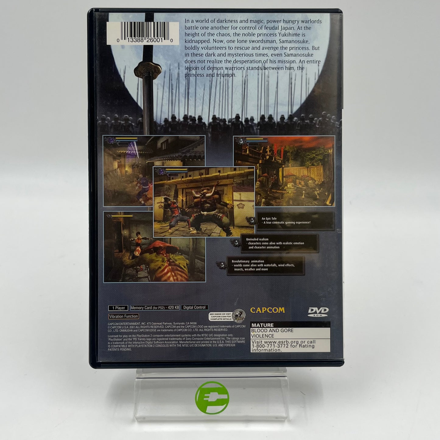 Onimusha Warlords (Sony PlayStation 2 PS2, 2001)