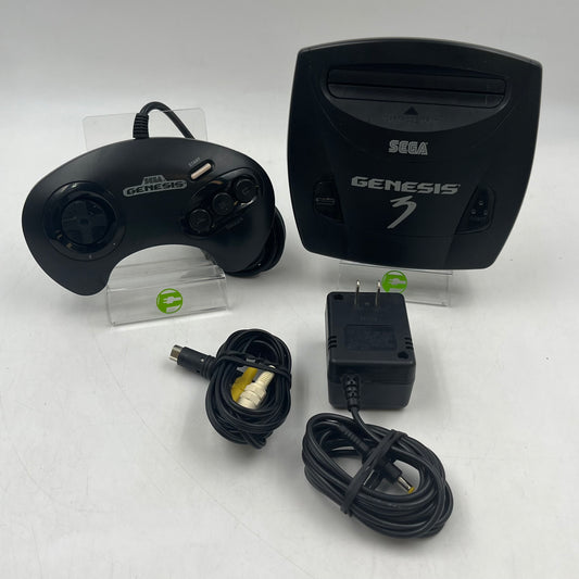 Sega Genesis 3 Video Game Console Black MK-1461