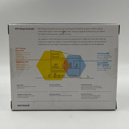 New Netgear WiFi Range Extender N300 EX2700