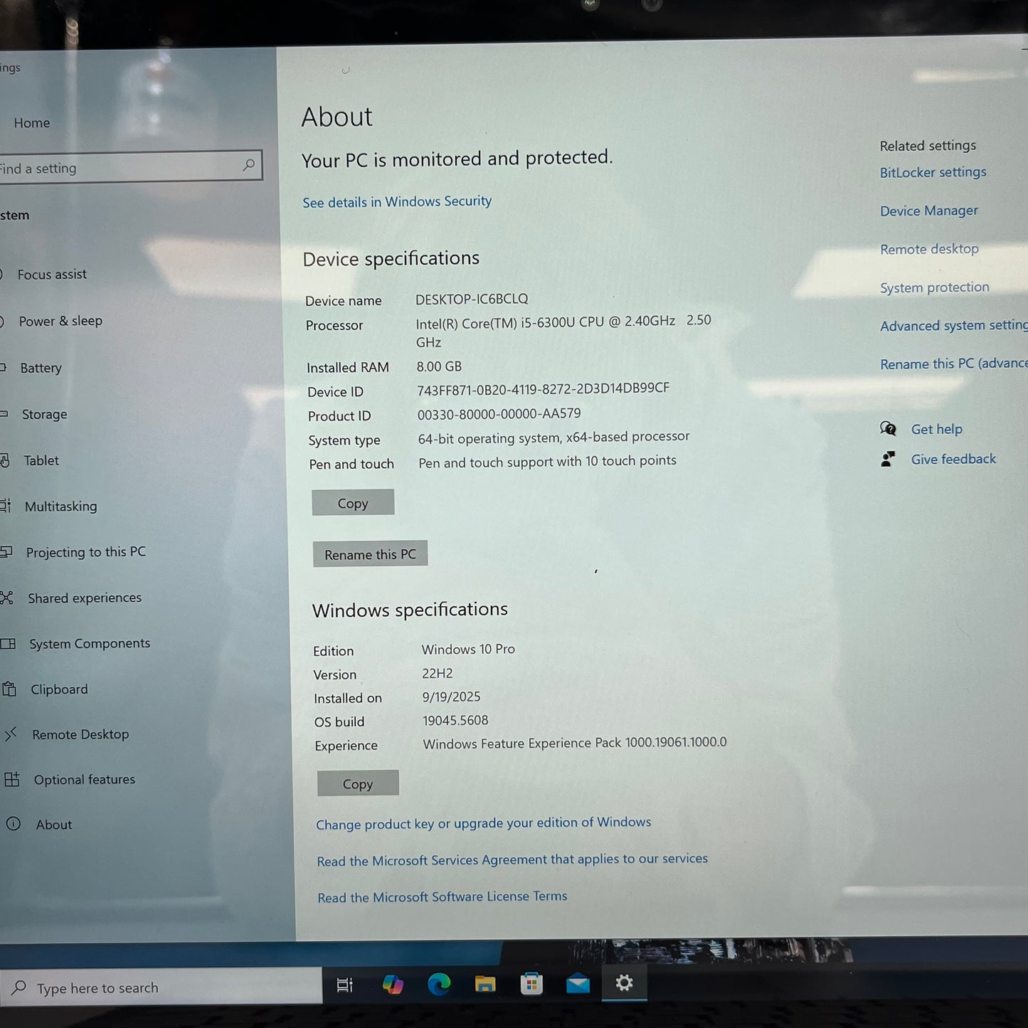 Microsoft Surface Book 1 1703 13.5" i5-6300U 2.4GHz 8GB RAM 128GB SSD