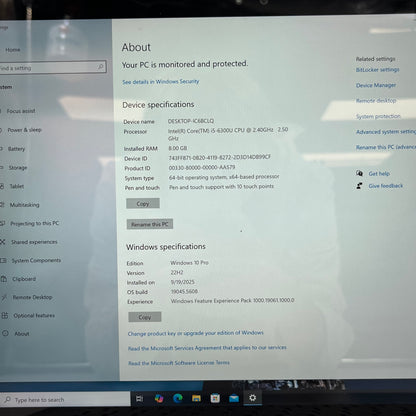 Microsoft Surface Book 1 1703 13.5" i5-6300U 2.4GHz 8GB RAM 128GB SSD