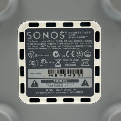 Sonos Connect Digital Media Streamer  White Gen 2