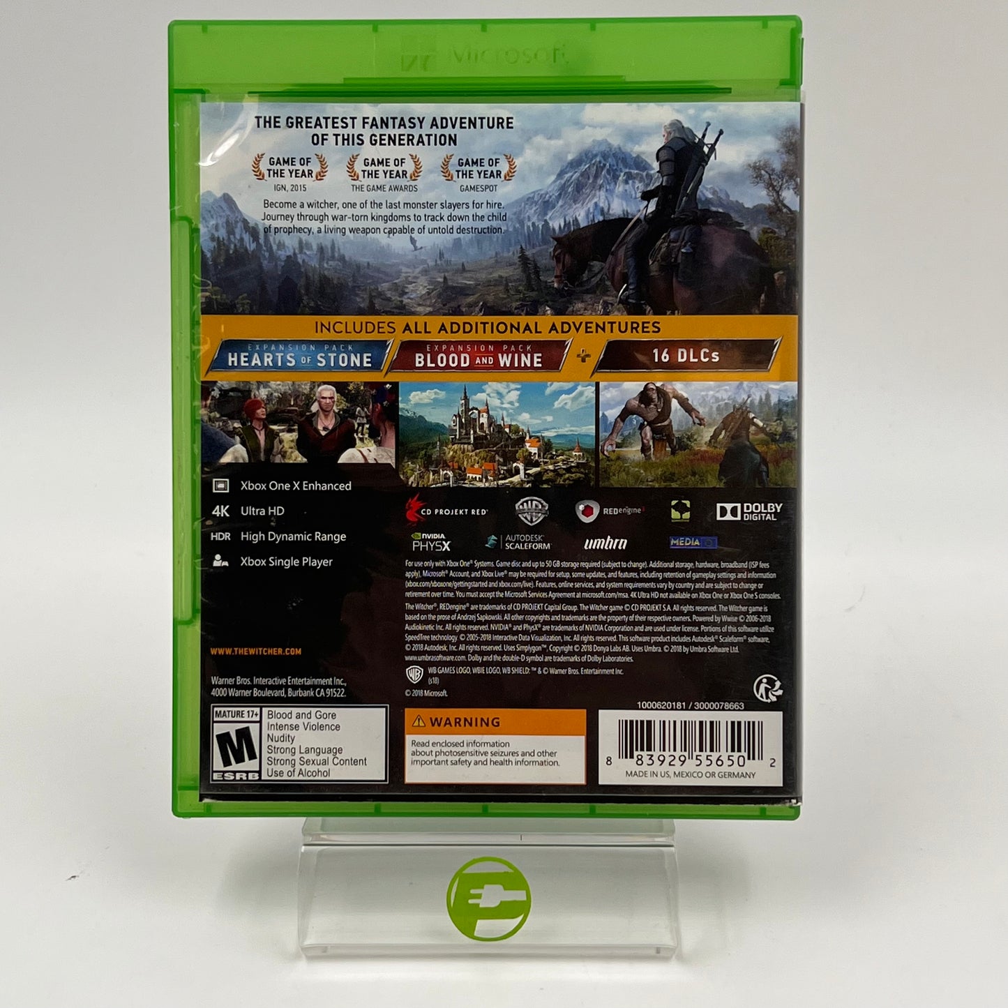 Witcher 3: Wild Hunt (Microsoft Xbox One, 2015)