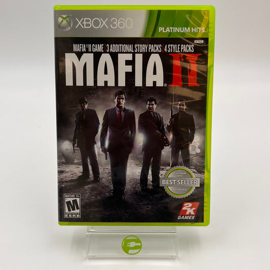 Mafia II (Microsoft Xbox 360, 2010) with Map and Manual