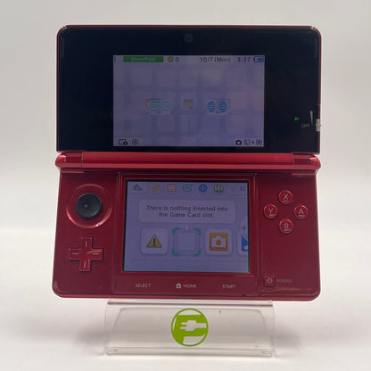 Nintendo 3DS Handheld Game Console CTR-001 Metallic Red