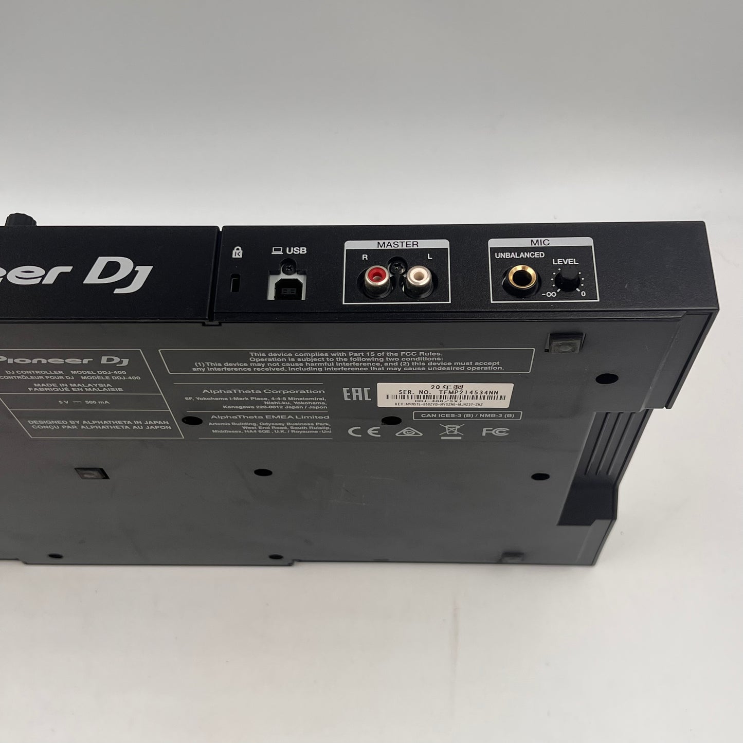 Pioneer DJ DDJ-400 2-Channel DJ controller Rekordbox 2