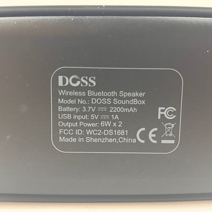 DOSS Touch Wireless Portable Bluetooth Speaker Black