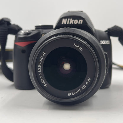 Nikon D3000 10.2MP Digital Camera 10348 Shutter Count