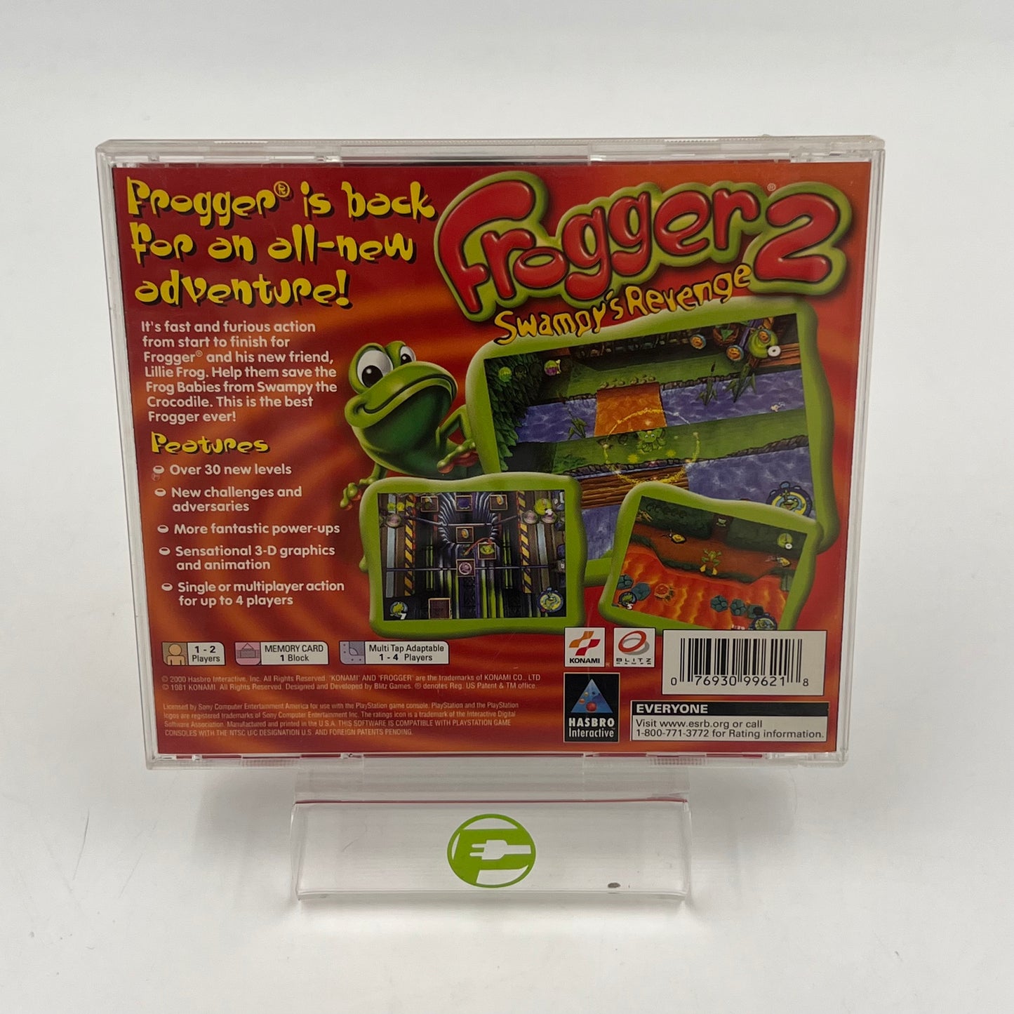 Frogger 2 Swampy's Revenge (Sony PlayStation 1 PS1, 2000)