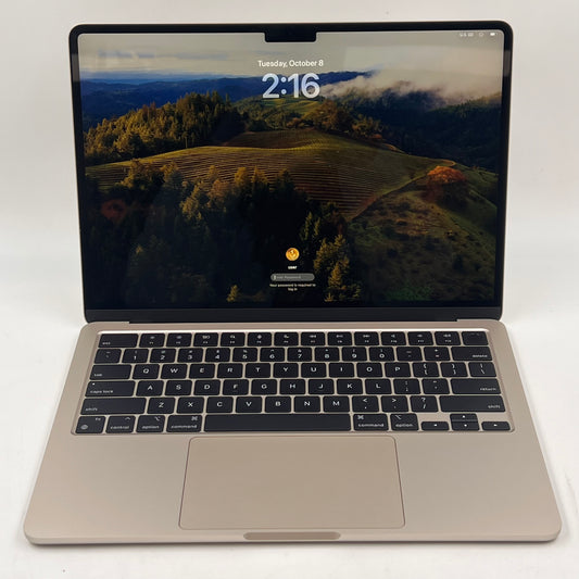 2024 Apple MacBook Air 13.6" M3 4.0GHz 8GB RAM 256GB SSD Starlight MRXT3LL/A