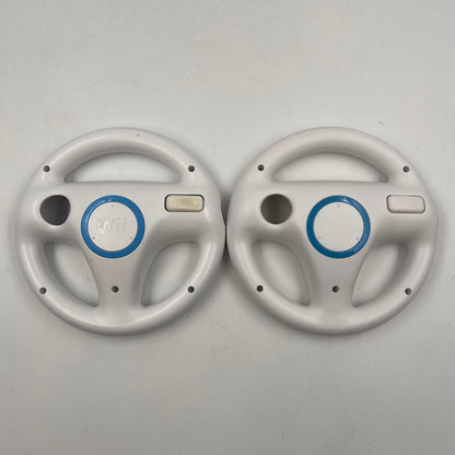 Mario Kart Wii (Nintendo Wii, 2008) with 4 Steering Wheels