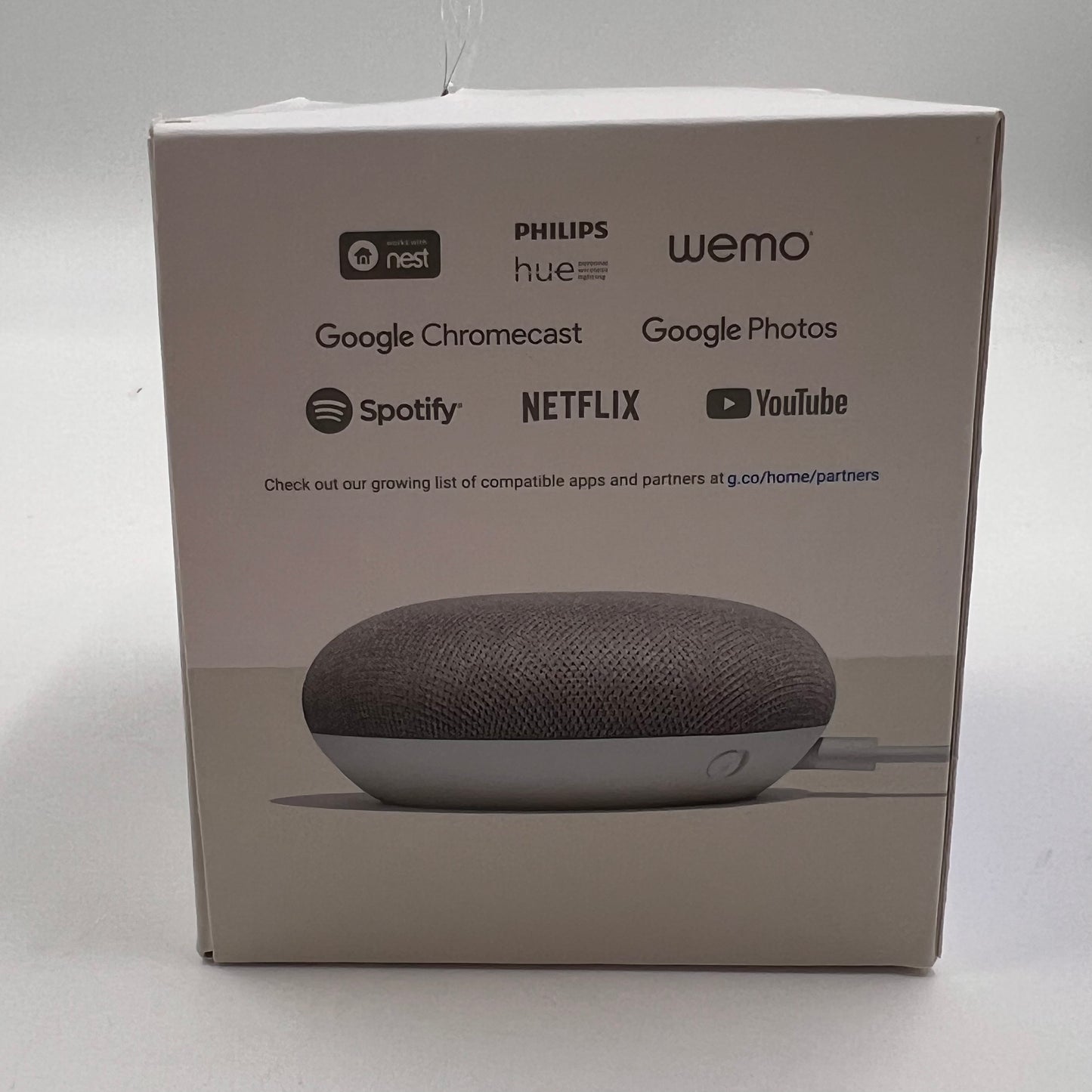 Google Home Mini Smart Speaker Chalk LU321096843 GA00210-US