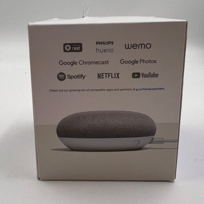 Google Home Mini Smart Speaker Chalk LU321096843 GA00210-US