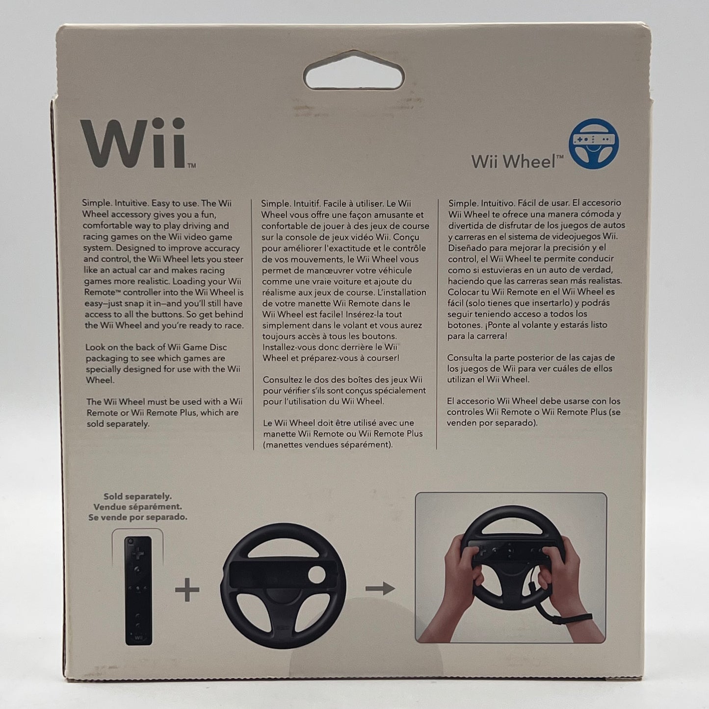 Nintendo Wii Wheel Black RVL-024