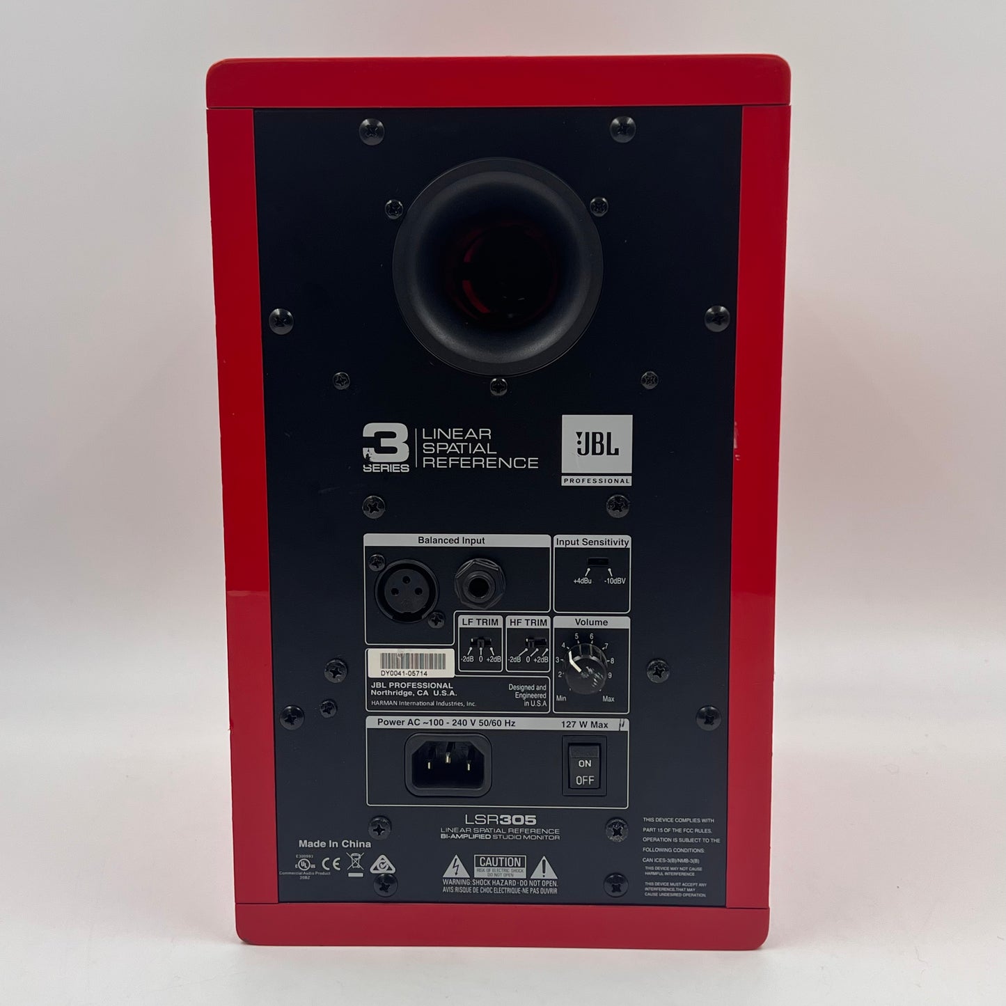 JBL LSR305 Studio Monitor Red