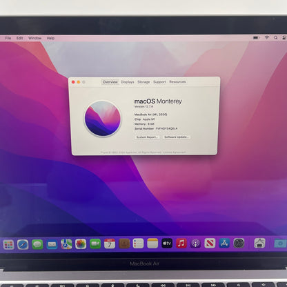 2020 Apple MacBook Air 13.3" M1 3.2GHz 8GB RAM 256GB SSD Space Gray A2337