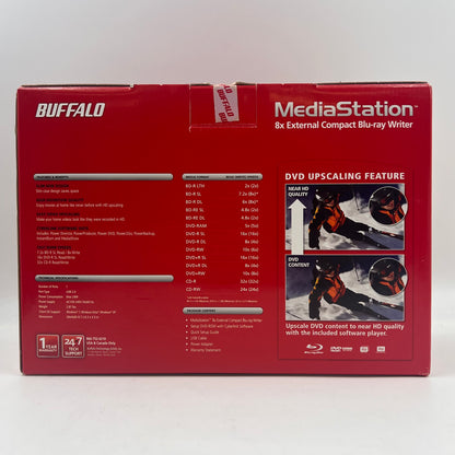 Buffalo MediaStation 8x External Blu-ray Writer BR-X816U2