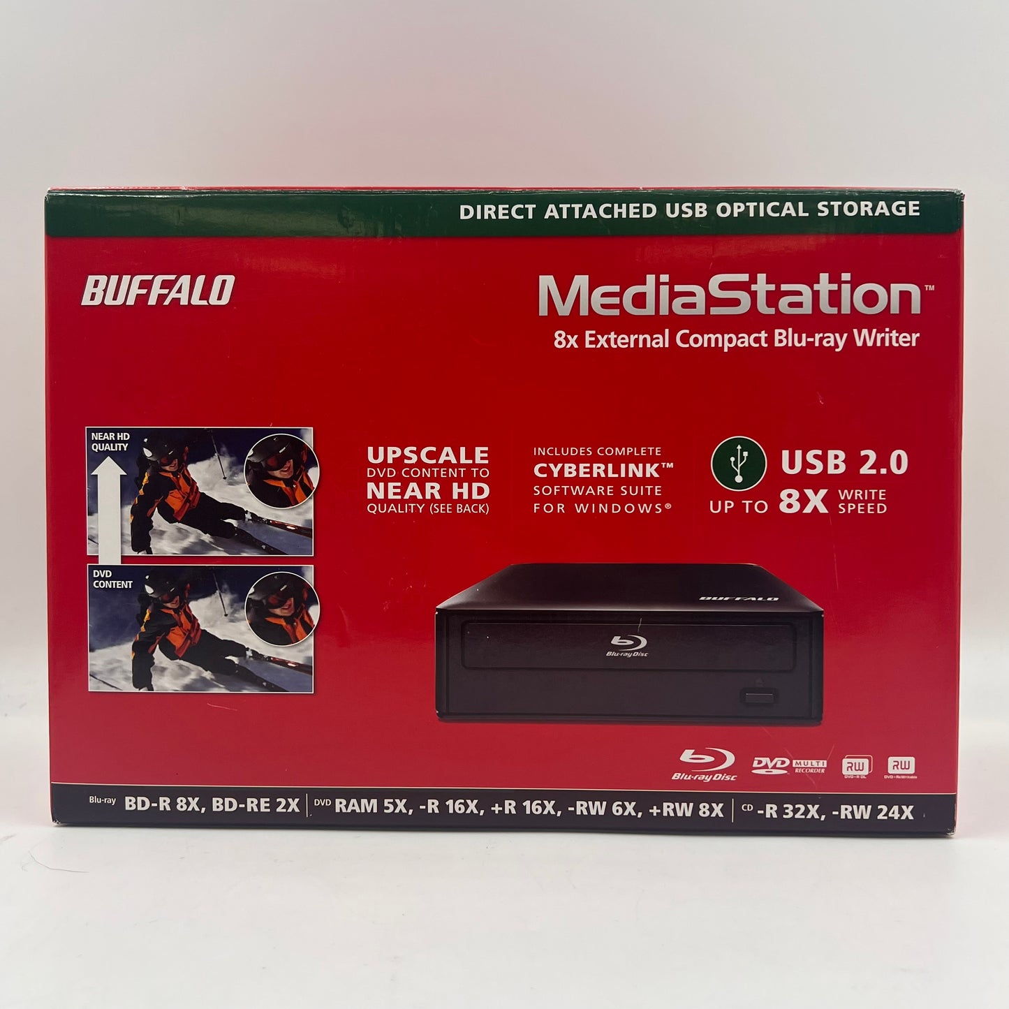 Buffalo MediaStation 8x External Blu-ray Writer BR-X816U2