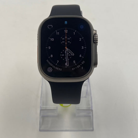 Factory Unlocked Apple Watch Ultra 49MM Midnight Titanium Black Band MQET3LL/A