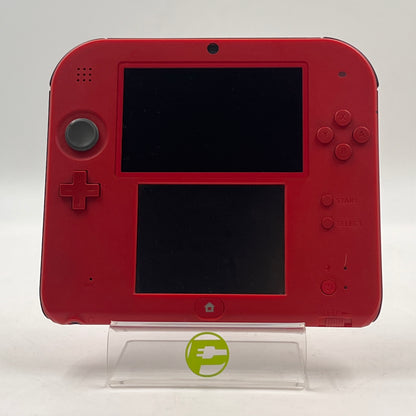 Nintendo 2DS Handheld Game Console FTR-001 Red/Black