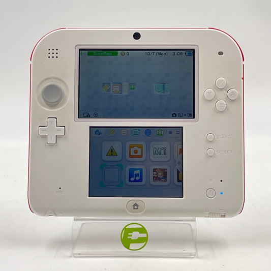 Nintendo 2DS Handheld Game Console Only FTR-001 White/Red