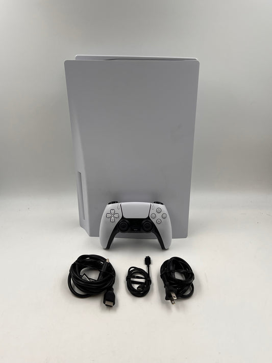 Sony PlayStation 5 Disc Edition PS5 825GB White Console Gaming System CFI-1015A