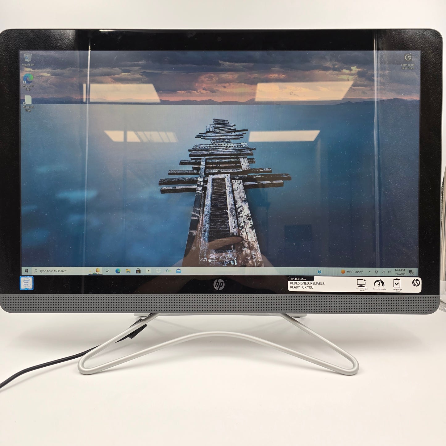 HP AIO Z5N92AA#ABA 24" i3-7100U 2.40GHz 8GB RAM