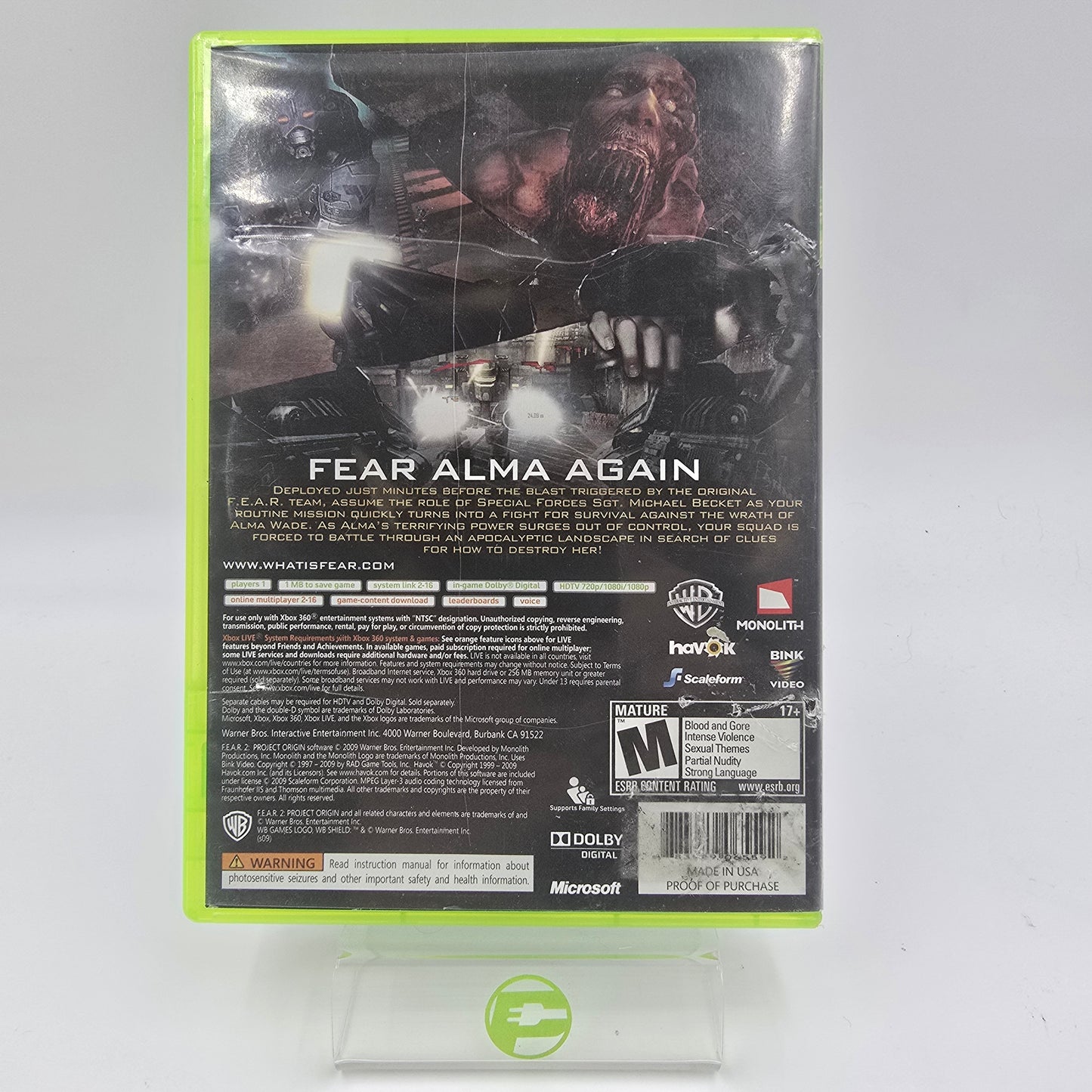 F.E.A.R. 2 Project Origin (Microsoft Xbox 360, 2009)